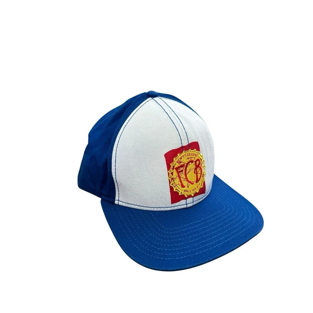 Fort Collins Brewery FCB Snapback Hat Royal Blue White Cap America Discontinued